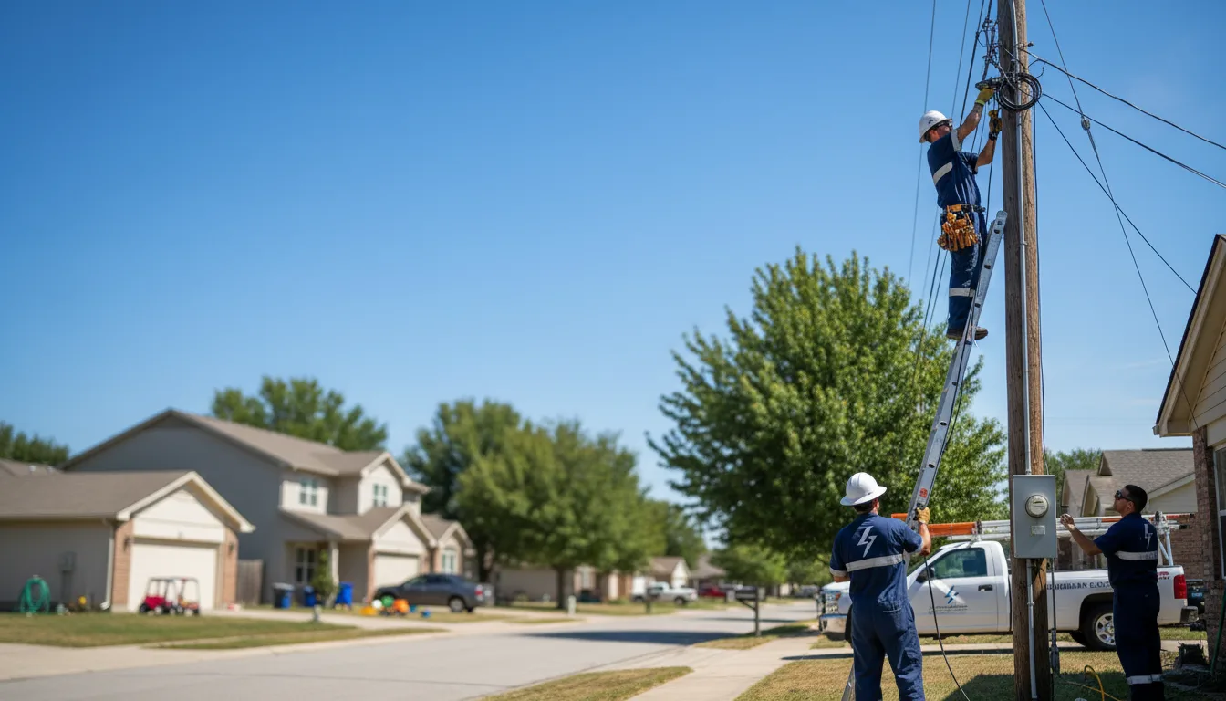 Residential electrician providing installation services in Glen Hope, PA